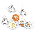 Big Dot of Happiness Here Comes The Son Small Party Stickers, Boy Boho Baby Shower Round Candy Favors, Labels Fit Chocolate Candy (1 Sheet of 108)