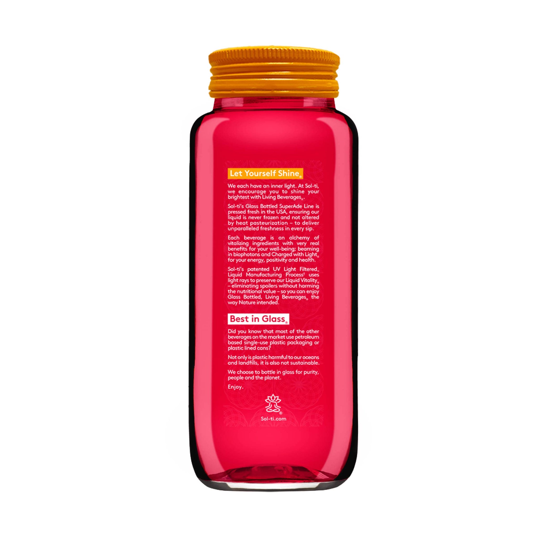 SOL TI Organic Dragon Fruit SuperAde Drink, 14.9 FZ