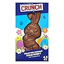 Crunch, Solid Milk Chocolate Bunny with Crisped Rice - Fun and Crispy Easter Treat for Baskets, Egg Hunts and Festive Gifting, 4.5 Ounce