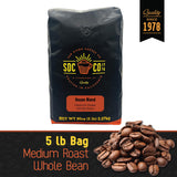 San Diego Coffee House Blend, Medium Roast, Whole Bean Coffee, 5-Pound Bag Café en grano tostado
