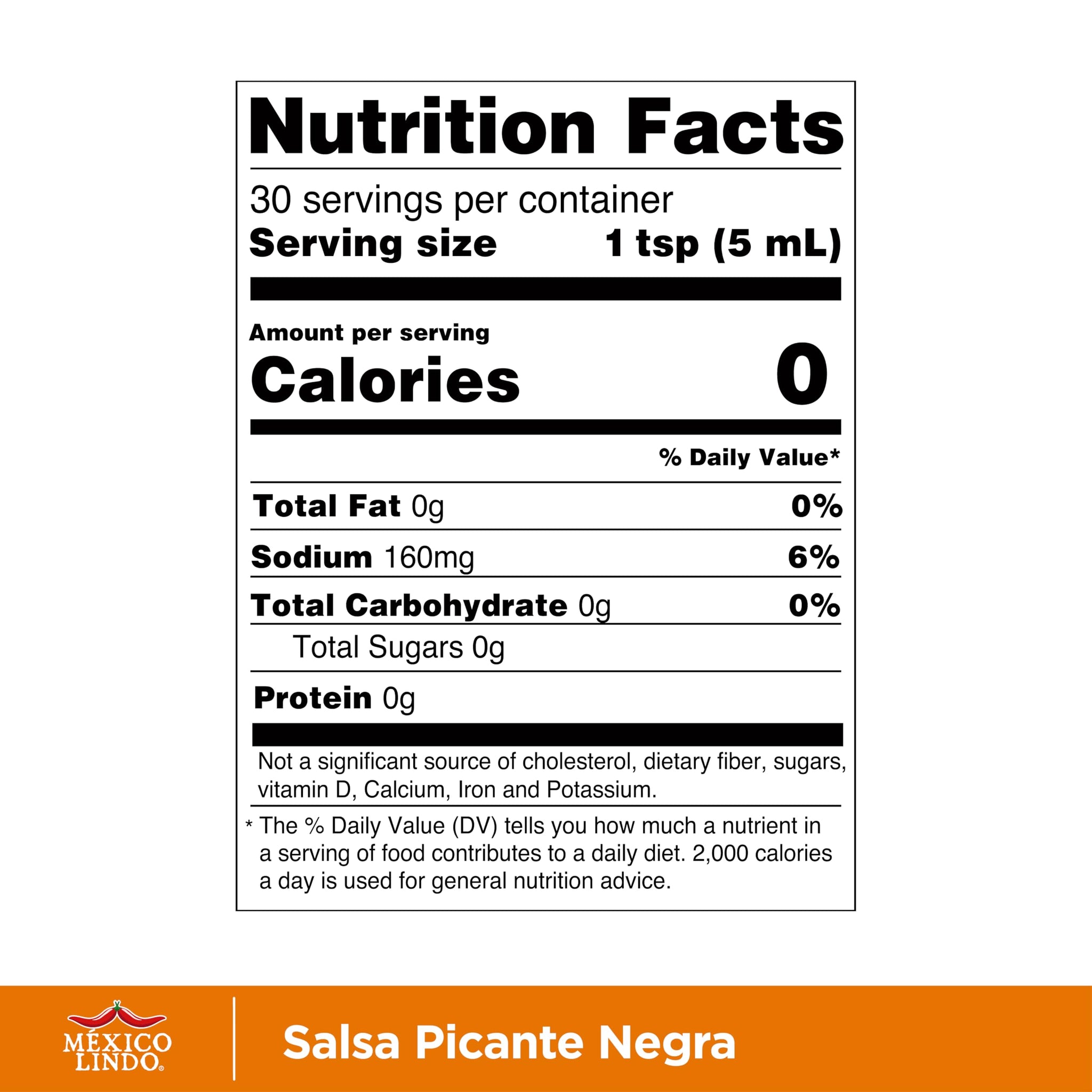 Mexico Lindo Picante Negra Hot Sauce | Light & Spicy | 8,400 Scoville Level | Great with Asian Food, Seafood & Meat | 5 Fl Oz Bottle (Pack of 12)