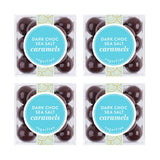 Sugarfina Dark Chocolate Sea Salt Caramels Small Candy Cube, Chocolate Bites, 2.6 oz, 4 Count