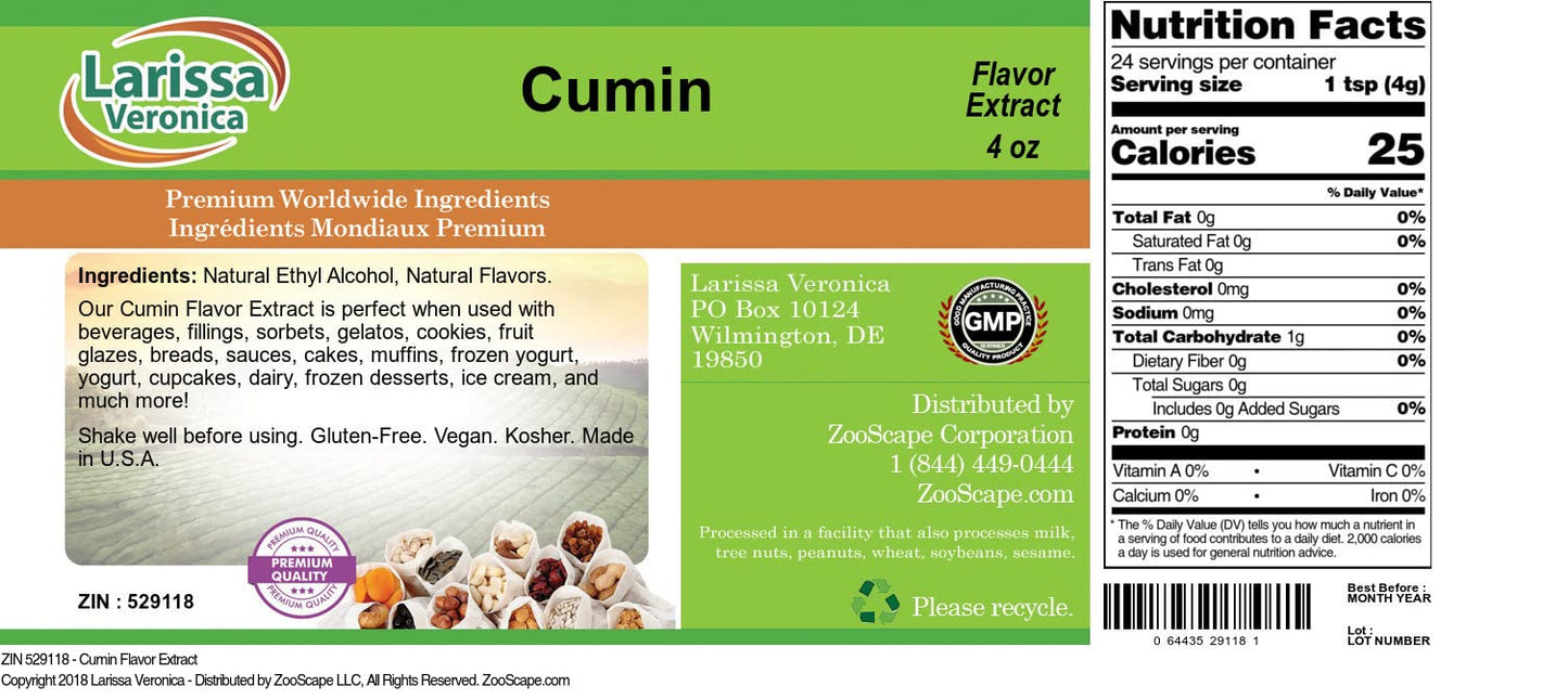 Cumin Flavor Extract (4 oz, ZIN: 529118) - 3 Pack
