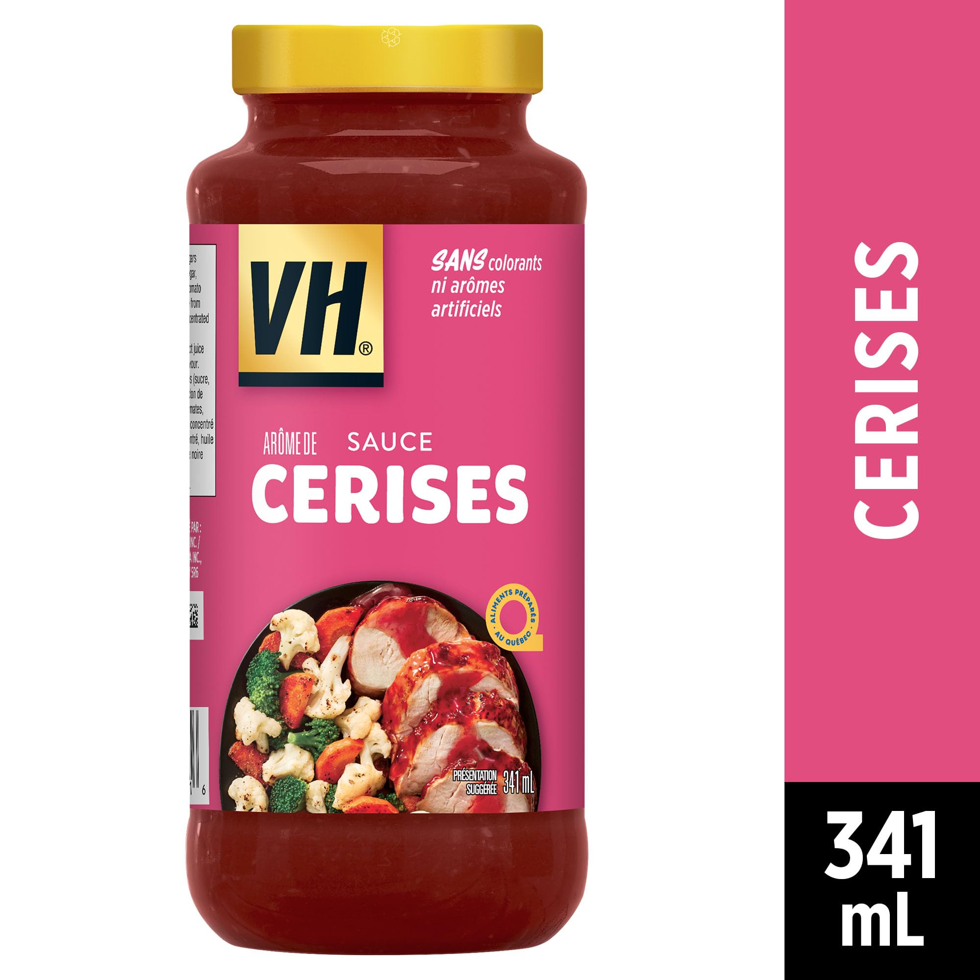 VH Cherry Dipping Sauce (12 Count), 341ml/11.5oz, Jars, (Imported from Canada)