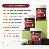 Soom Foods Chocolate Sea Salt Sesame Spread - 12oz (2 Pack) | Made with 4 Ingredients, Low Sugar, Dairy-Free, Nut-Free, Gluten-Free, Palm Oil-Free |