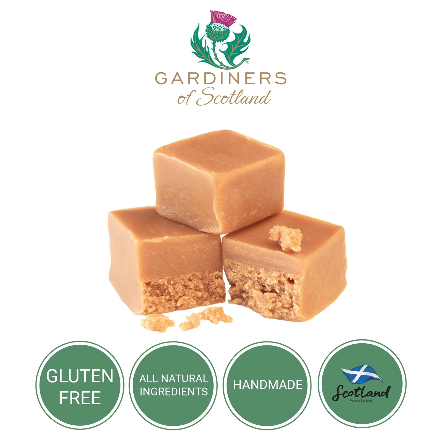 Gardiners of Scotland Handmade Fudge, Baileys Fudge Caramels 8.8 Ounce Tin