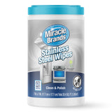 MiracleWipes for Stainless Steel, Great for Kitchen and Appliances, Including Oven, Refrigerator, Dishwasher, Microwave, Sink, Hood, Grill, Removes