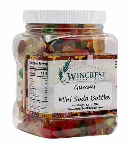 Gummi Mini Soda Bottles || Gummy Candy - 1.5 Lb Tub