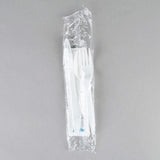 250 Plastic Cutlery Packets - Knife Fork Spoon Napkin Salt Pepper Sets | White Silverware Individually Wrapped, Bulk Disposable To Go Utensil Kits