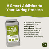 Coolinario Sodium Erythorbate Powder (1 GAL-8.5 LB) High-Purity Antioxidant