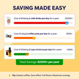 Javvy Cold Brew Coffee Concentrate Instant Coffee, Smooth Arabica Iced Coffee & Espresso Concentrate, 35 Servings, Decaf, 1 Pack