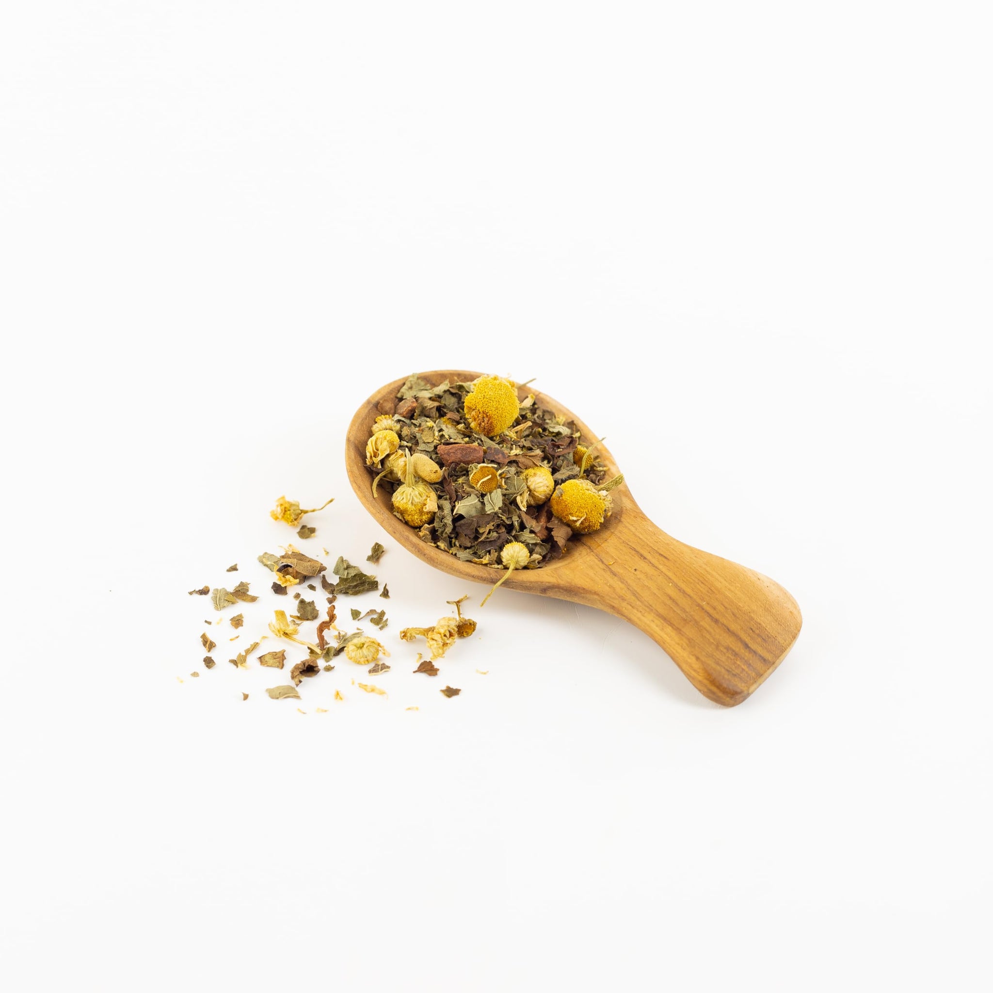 Calm In A Teacup Tea, Chamomile Lemon Balm loose leaf tea for sleep and relaxation, Organic Ingredients