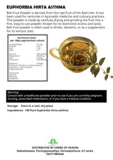 HERBS OF HEAVEN 100g Euphorbia Hirta Asthma Cut & Shifted - 100% Pure Natural Tea - Premium Quality for Brewing Herbal Tea