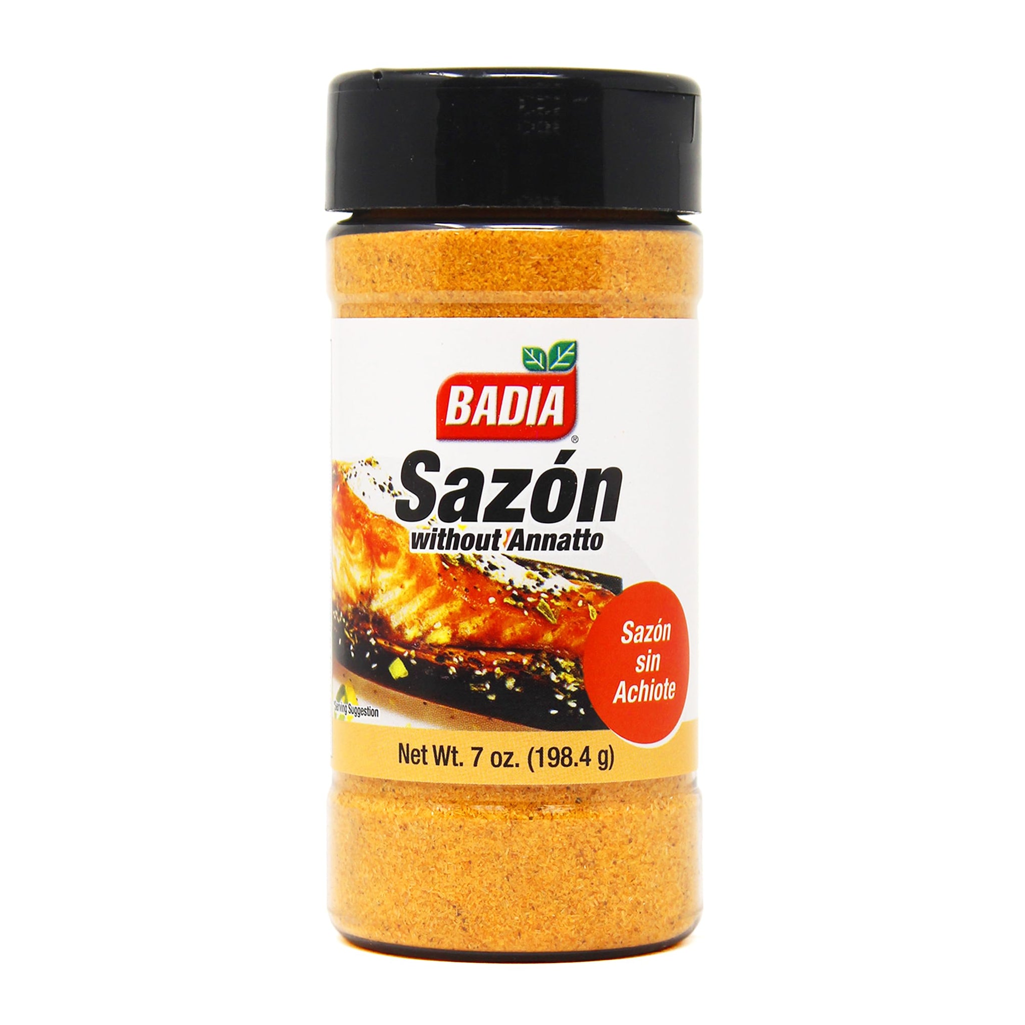 Badia Sazon without Annatto (Achiote), 7 oz - Savory Seasoning Blend for Latin-Inspired Flavors