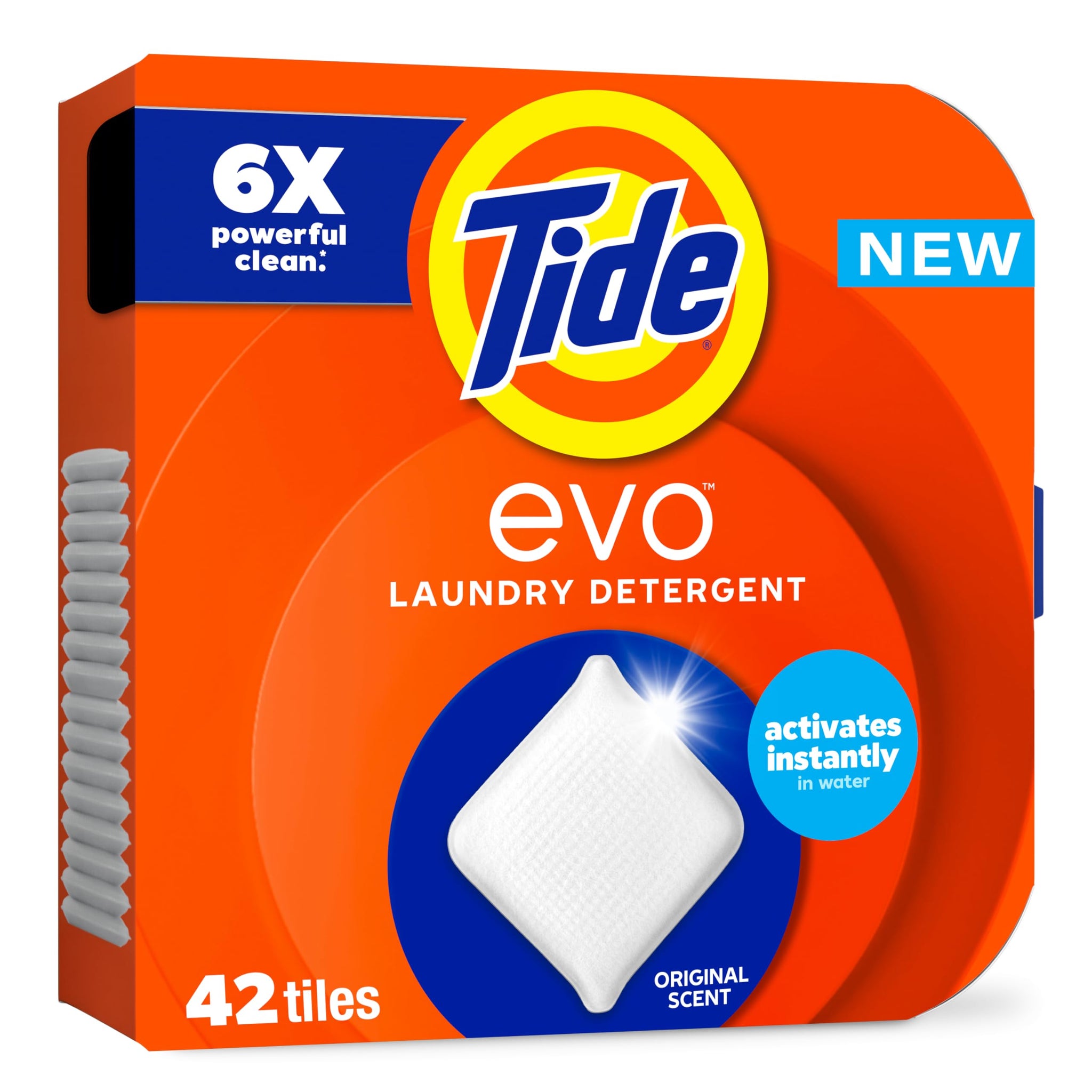 Tide evo Laundry Detergent Original Scent Works on 100% of Common Stains Concentrated Travel Detergent HE Compatible and Instant Dissolve Fights