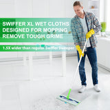 20 Count XL Wet Mopping Cloths for Swiffer Sweeper XL Mop - Disposable X-Large Wet Pad Refills - Multi-Surface Wet Wipes Mopping Pads Refill for Floor
