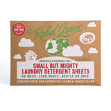 Rebel Green Small But Mighty Laundry Detergent Sheets - Enzyme Powered Laundry Solution - 32 Pre-Measured Washing Machine Sheets for 64 Loads