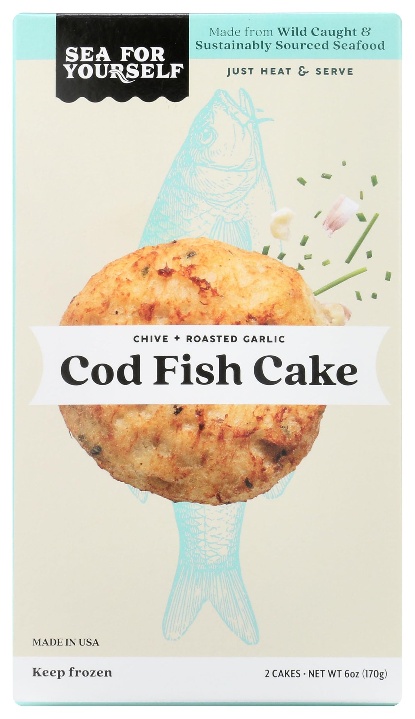 Sea For Yourself Cod Cakes, 6 OZ