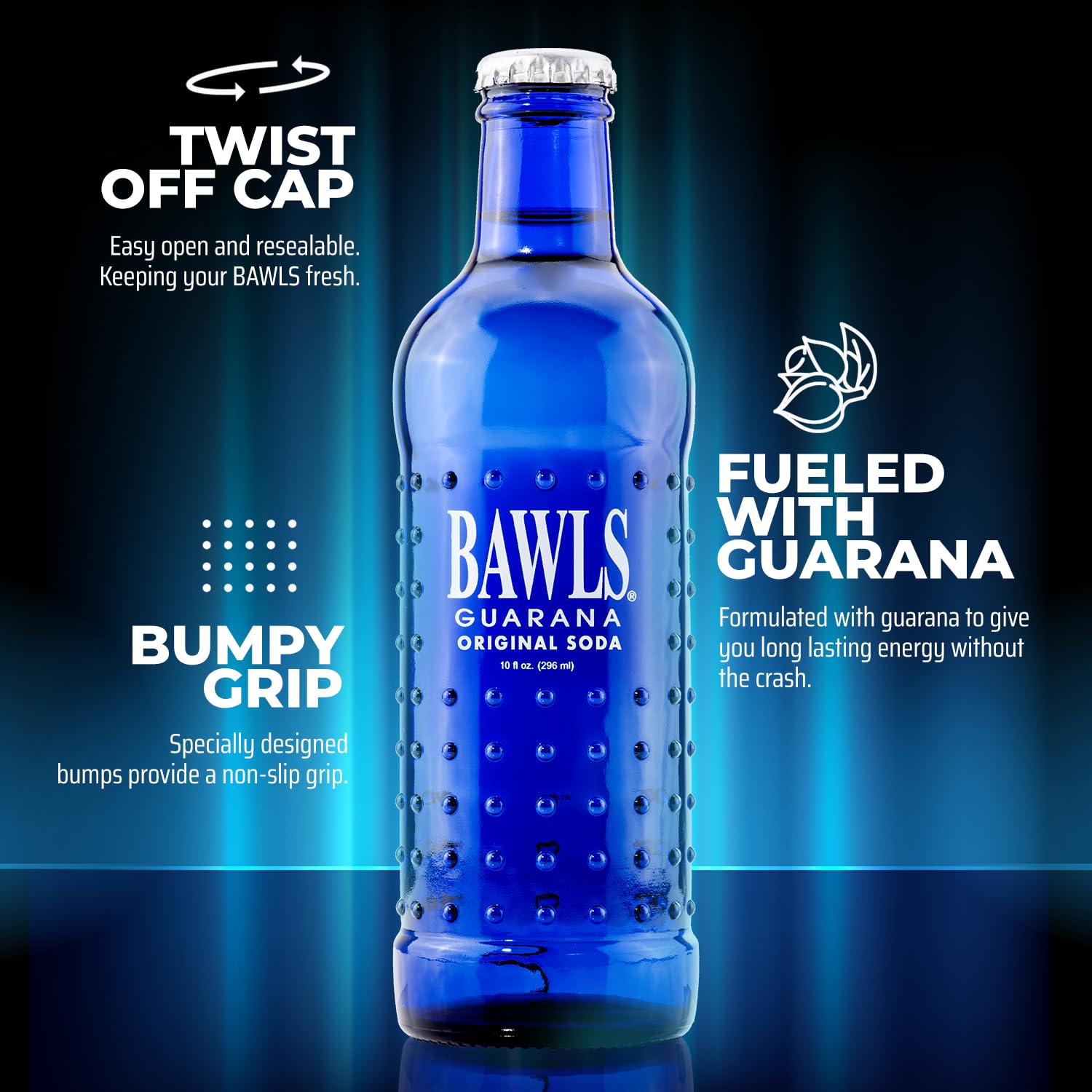 BAWLS Guarana 10oz 12pack