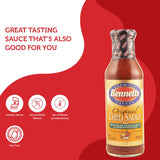 Bennett's Original Chili Sauce, 12 oz Bottle, Pack of 3, Classic Homemade Taste, Kosher Pantry Staple, Sweet and Spicy Sauce for Meatloaf, Sloppy