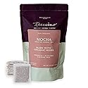 Teeccino Mocha Herbal Tea, 50 Tagless Eco-Friendly Tea Bags - Rich & Roasted Herbal Tea That’s Caffeine Free & Prebiotic for Natural Energy
