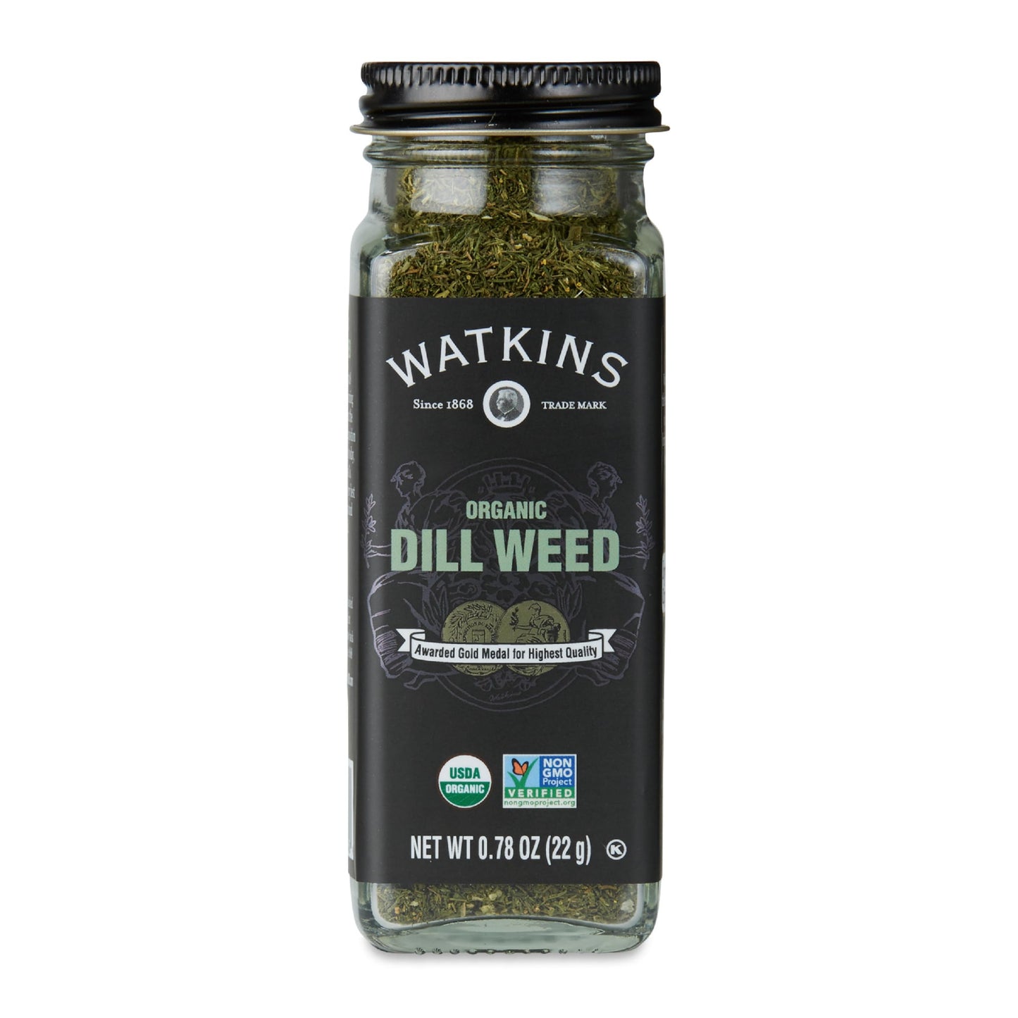 Watkins Organic Dill Weed, Non-GMO, Kosher, 0.78 Ounce, 1-Pack