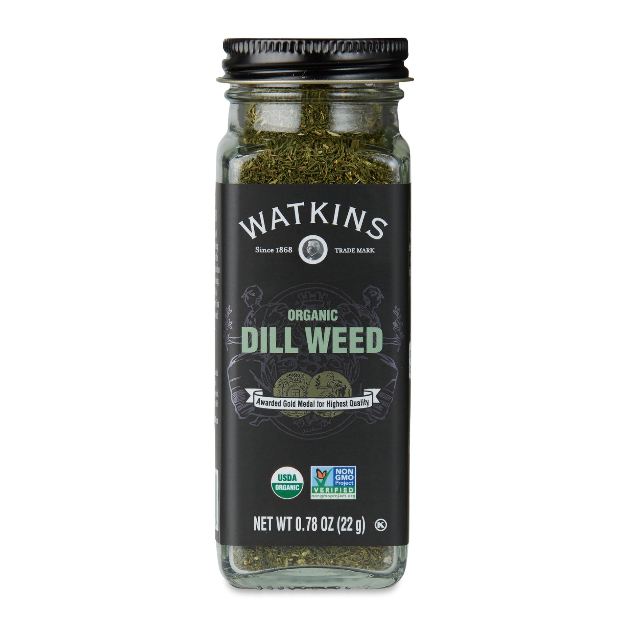 Watkins Organic Dill Weed, Non-GMO, Kosher, 0.78 Ounce, 1-Pack
