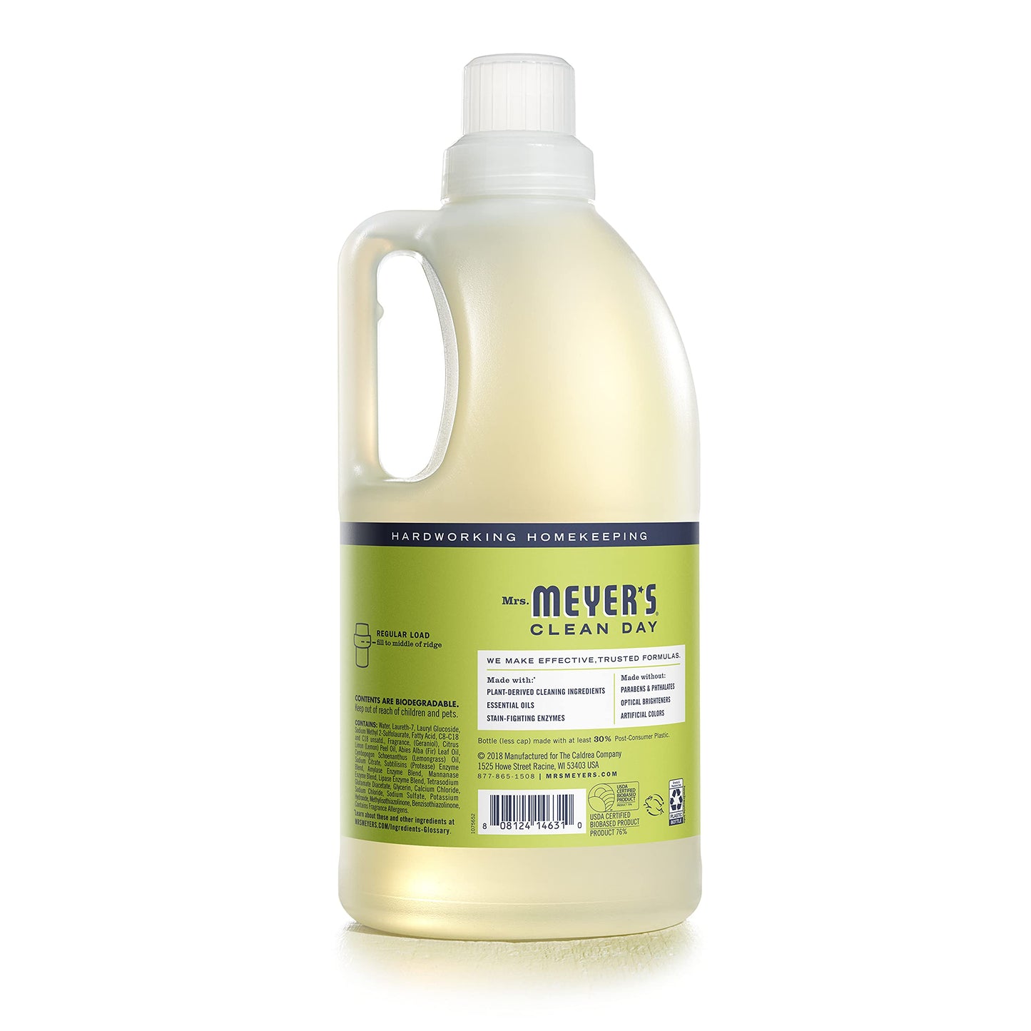 Mrs Meyer's Lemon Verbena Laundry Detergent, 64 FZ
