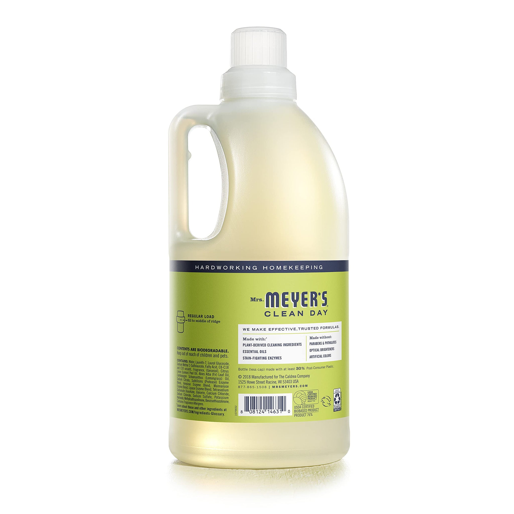 Mrs Meyer's Lemon Verbena Laundry Detergent, 64 FZ