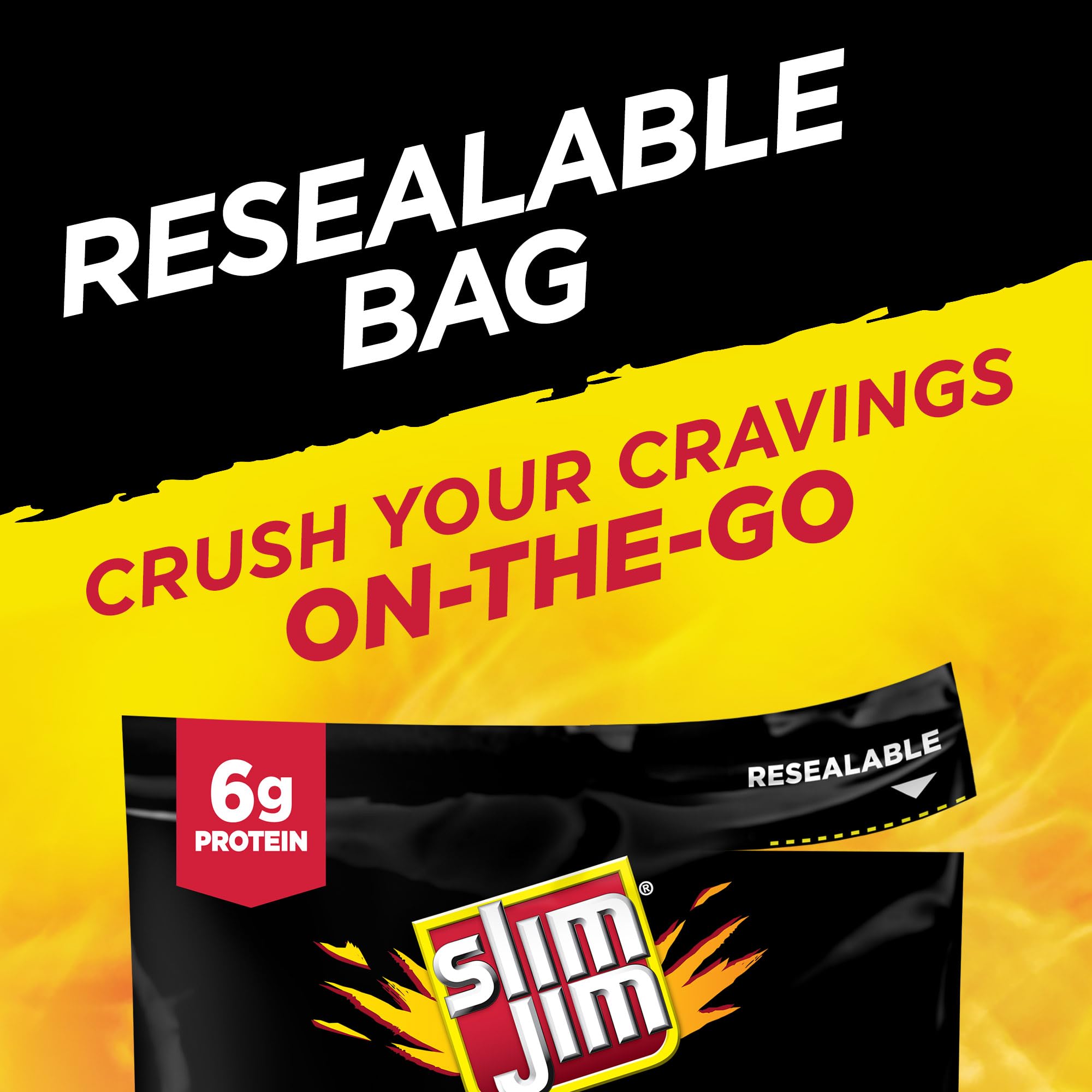 Slim Jim Bites, Original Bite-Sized Smoked Sausage Snacks, 3.75 oz.
