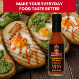 Bloveslife Smackalicious Danger Extreme Hot Sauce 5 Oz - Vegan Organic Vinegar-Flavored Sauce, Low-Sodium, Low-Fat, All-Natural Ghost Pepper Sauce
