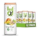 Superior Energy Electrolytes Drink Zero Calories - Energy Drink Zero Sugar - Mango Ginger Flavor, 90mg Natural Caffeine - Pack of 12 (12 fl oz each)