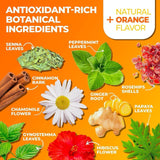 Total Tea SIimming Detox Tea Caffeine Free - 25 Day Detox - Herbal Tea with Chamomile, Hibiscus Tea & Ginger Root for Colon Cleanse - Natural Citrus