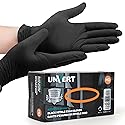 UNVERT Nitrile Disposable Gloves - Heavy Duty 6 Mil Premium Quality, Latex-Free Protection for Cleaning, Cooking, and More (Large)