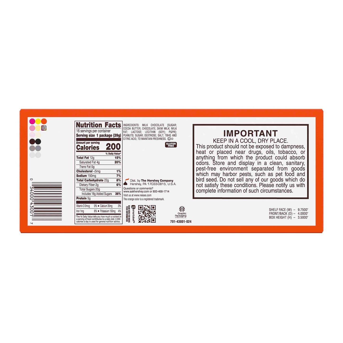 Reeses - Peanut Butter Big Cup - 1.4 Oz - Pack Of 16