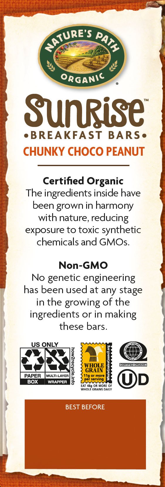 Nature's Path Organic Granola Bars, Peanut Choco, 5 Count