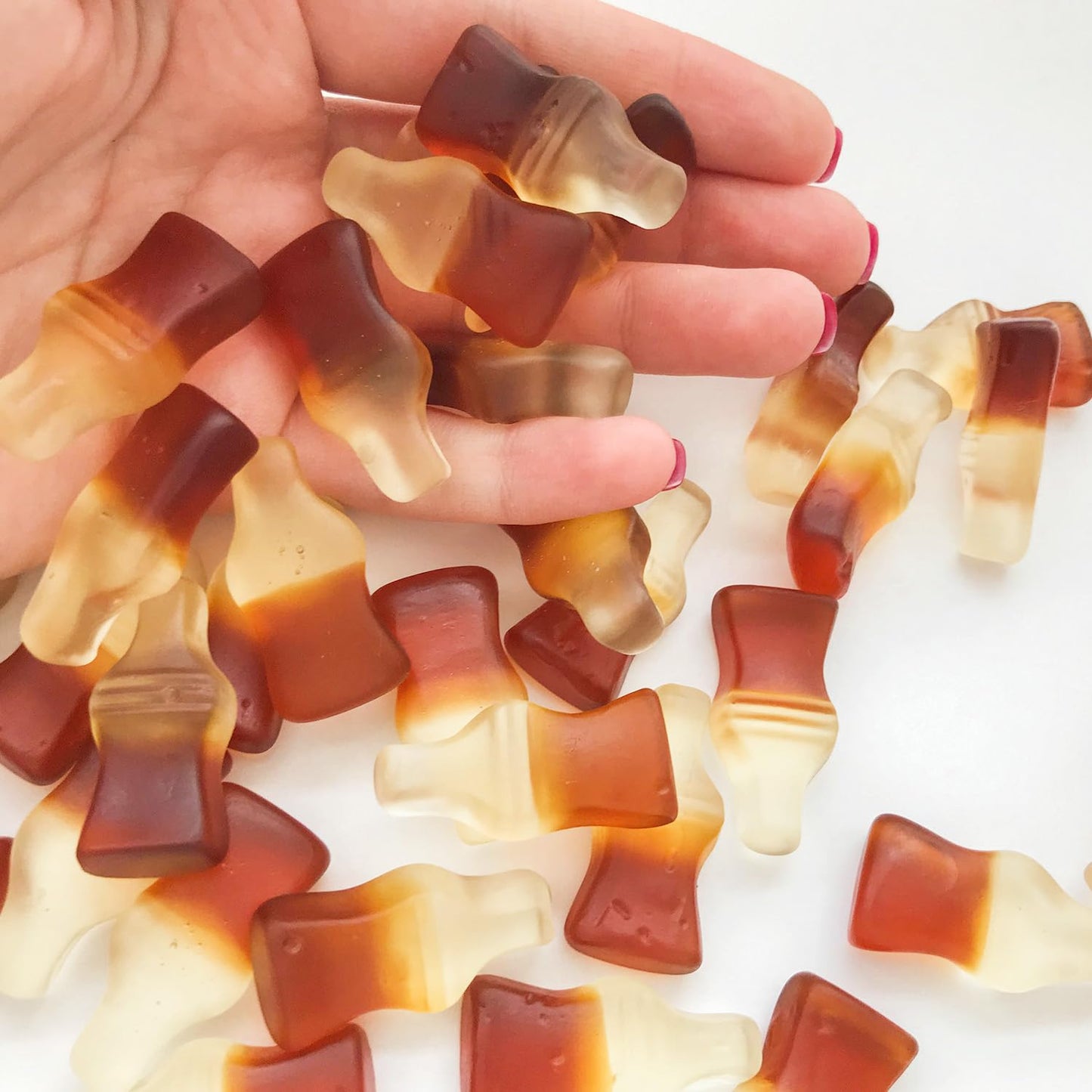 Happy Cola Gummy Candy 2 Pound Bag - Bulk Chewy Cola-Flavored Gummy Bottles Candies for Parties, Candy Buffets, Snacks, and Treats