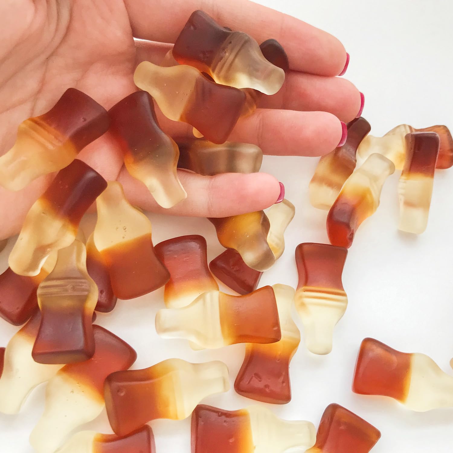 Happy Cola Gummy Candy 2 Pound Bag - Bulk Chewy Cola-Flavored Gummy Bottles Candies for Parties, Candy Buffets, Snacks, and Treats