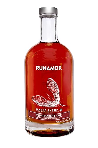 Runamok Maple Syrup Organic Sugarmaker's Cut - Grade A Vermont Maple Syrup, Amber Color, Rich Taste | Pure Maple Syrup & 100% Natural | Classic