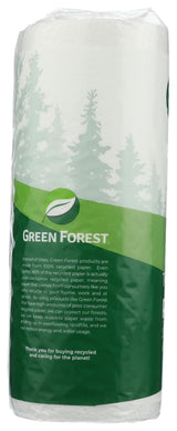 Green Forest 3-Roll Size Your Own Towels, White
