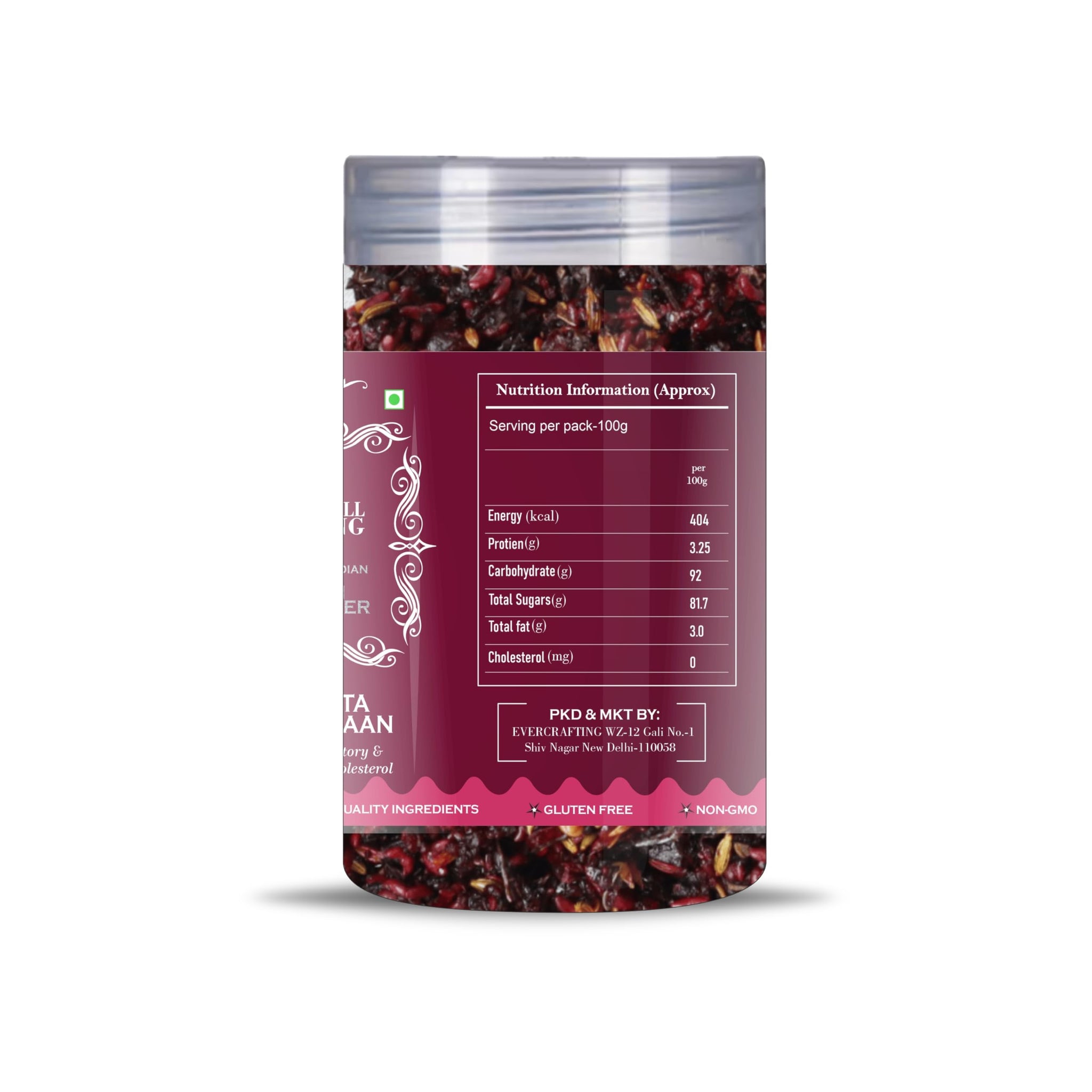 Blessfull Healing Calcutta Meetha Paan 5 Oz(Ounce) Airtight Container With Spoon