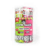 Goetze's Candy Sweet Shoppe Cow Tales Mix - Strawberry Smoothie & Caramel Apple - 36ct. Canister - Fresh from the Factory