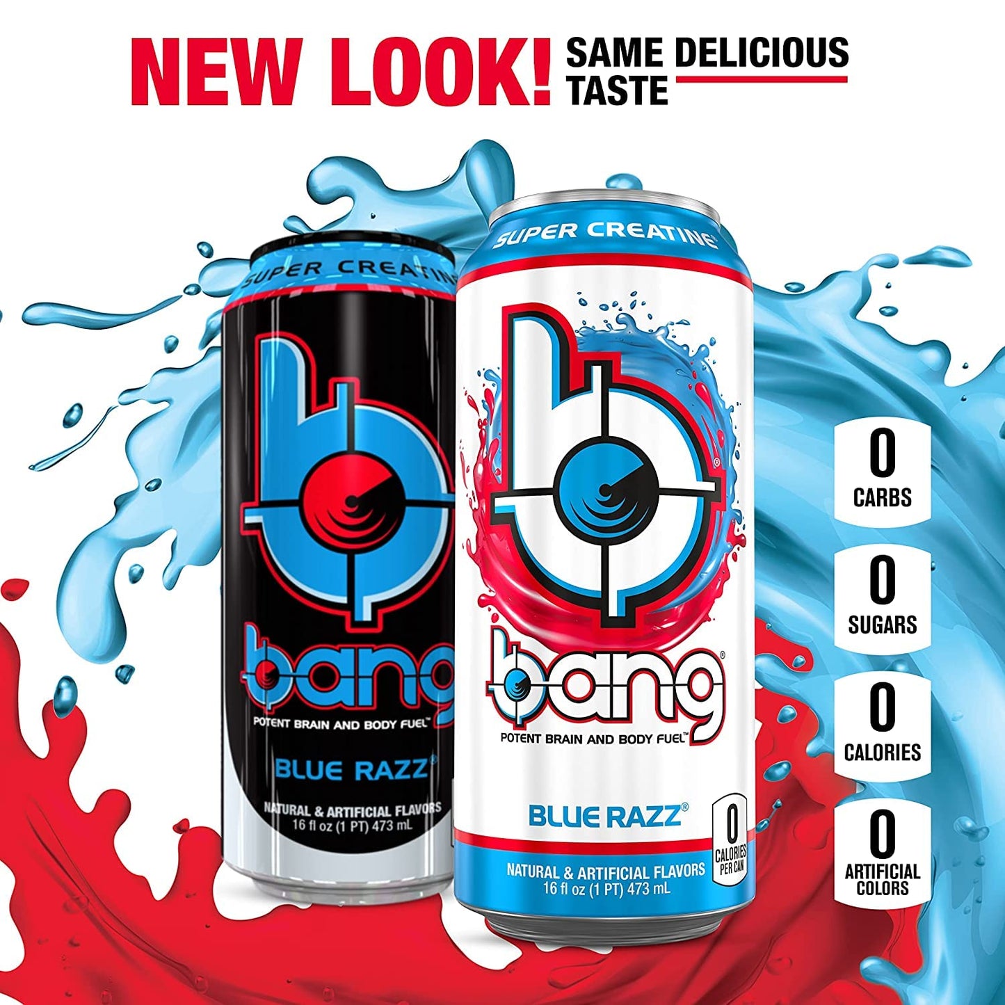 Vpx Bang - Blue Razz - 16fl.oz. (Pack of 8)