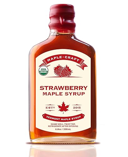Maple Craft Foods, Strawberry Vermont Maple Syrup (Organic)
