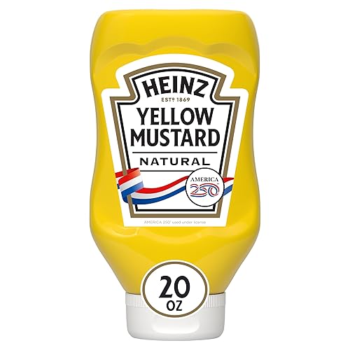 Heinz Yellow Mustard, 20 oz Bottle