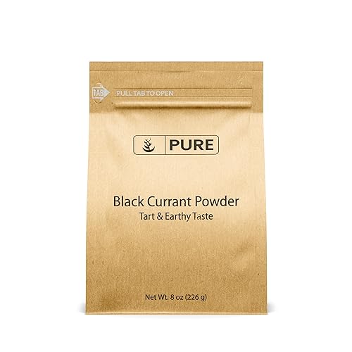 Pure Original Ingredients Black Currant Powder (8 oz) Smoothies & Shakes, Naturally Delicious, Tart & Earthy Taste