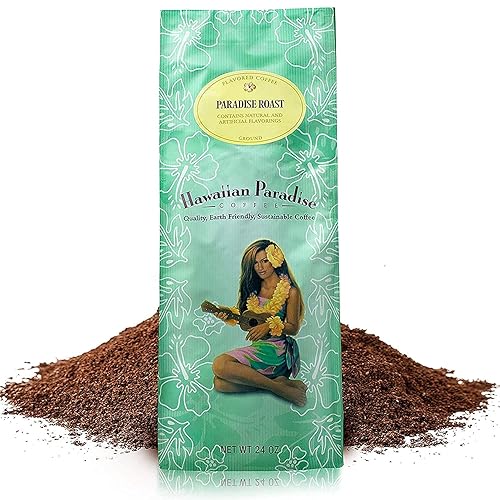 Hawaiian Paradise Coffee Medium Roast (7 OZ) World Class Premium Flavored Grounds Gourmet | Signature Brewed Made From the Finest Beans| Farm Fresh