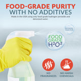Epic Medical Supply 12% Food Grade Hydrogen Peroxide - Ultra-Concentrated H2O2 Peroxide Cleaner - 1 Gallon Bottle - Bleach Alternative for Household