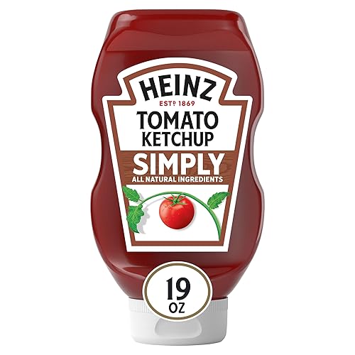 Heinz Simply Tomato Ketchup with No Artificial Sweeteners, 19 oz Bottle