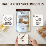 gfJules Gluten-Free Snickerdoodle Cookie Mix, Cinnamon Sugar Gluten Free Cookies, Easy Baking Mix for Soft Cookie Dough, Non-GMO, 12.17 oz